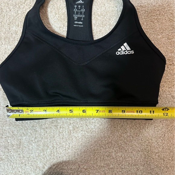 Adidas Women's Black Climalite TechFit Sports Bra Size Small - Picture 11 of 11